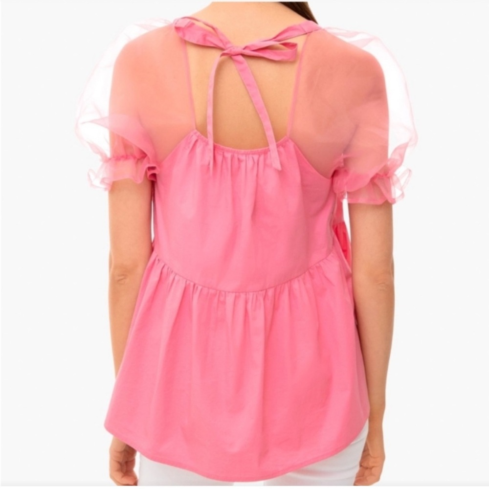Tuckernut Pomander Place Tinsley Peplum Top XS - Picture 2 of 6